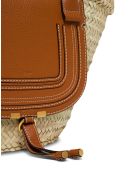Chloé Top Andle Sotfcalf/softart + Raffia Chloé Top Andle Sotfcalf/softart + Raffia - M Tan