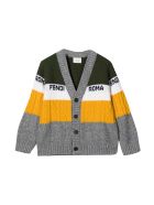 Fendi Unisex Multicolored Cardigan Fendi Unisex Multicolored Cardigan - Multicolor
