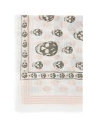 Classic On Biker Skull Scarf Alexander McQueen Classic On Biker Skull Scarf - Ivorypink