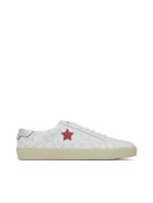 Flat Heel Leather Up Saint Laurent Flat Heel Leather Up - Bianco