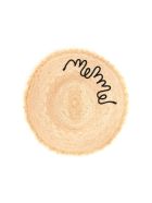 Miu Miu Straw Hat With Logo Miu Miu Straw Hat With Logo - NATURALE NERO (Beige)