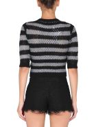 RED Valentino Striped Sweater RED Valentino Striped Sweater - Grigio e Nero