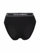 Dolce & Gabbana Regualr Black Cotton Briefs With Logo Dolce & Gabbana Regualr Black Cotton Briefs With Logo - Black