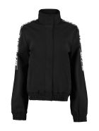 Off-White Athletic Logo Contrasting Stripes Full-zip Jacket Off-White Athletic Logo Contrasting Stripes Full-zip Jacket - black