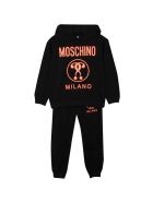 Moschino Sports Suit With Embossed Logo Moschino Sports Suit With Embossed Logo - Nero