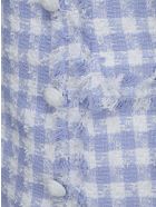 Balmain Sleevelees Dress Balmain Sleevelees Dress - Blanc/bleu pale