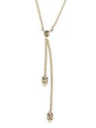 Alexander Mcqueen Double Wrap Skull Necklace Alexander McQueen Double Wrap Skull Necklace - Gold