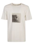 Saint Laurent Graphic Photo Print T-shirt Saint Laurent Graphic Photo Print T-shirt - Ecru/Sepia