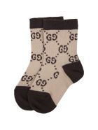 Gucci Beige Socks For Babykids - Beige