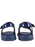 Melissa Blue Sandals For Kids With Logo Melissa Blue Sandals For Kids With Logo - Blue