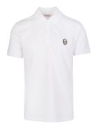Man White Skull Patch Polo Shirt Alexander McQueen Man White Skull Patch Polo Shirt - White