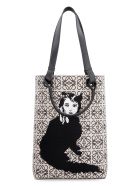 Loewe Canvas And Leather Tote Bag - Loewe X Joe Brainard Loewe Canvas And Leather Tote Bag - Loewe X Joe Brainard - Beige