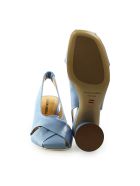 Halmanera Light Blue Nappa Leather Slingback Pump Halmanera Light Blue Nappa Leather Slingback Pump - Azzurro