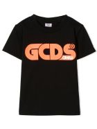 GCDS Black Cotton T-shirt GCDS Black Cotton T-shirt - Nero