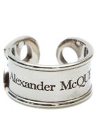 Alexander Mcqueen Logo Ring Alexander McQueen Logo Ring - Silver