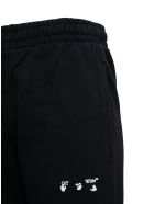 Off-White Black Cotton Jogger With Logo Print Off-White Black Cotton Jogger With Logo Print - Black
