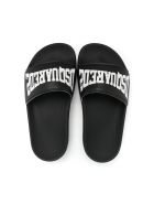 Black D2kids Boxer Logo Slippers Dsquared2 Black D2kids Boxer Logo Slippers