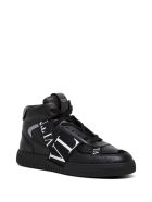 Valentino Garavani Black Leather Sneakers With Vl7n Logo Valentino Garavani Black Leather Sneakers With Vl7n Logo - Black