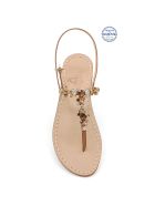 Licampi Jewel Thong Sandals Dea Sandals Licampi Jewel Thong Sandals - crystal, amber