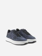 Tod's Blue Nabuk Sneaker In Suede Tod's Blue Nabuk Sneaker In Suede - Dark blue