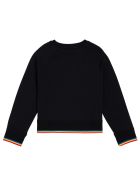 Stella McCartney Kids Black Cotton Sweatshirt With Print Stella McCartney Kids Black Cotton Sweatshirt With Print - Black