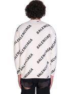 Balenciaga Knitwear In White Cotton Balenciaga Knitwear In White Cotton - white