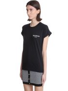 Balmain T-shirt In Black Cotton Balmain T-shirt In Black Cotton - Nera