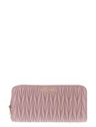 Miu Miu Continental Leather Wallet Miu Miu Continental Leather Wallet - Pink