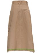 Bottega Veneta Beige Cotton Skirt With Belt Bottega Veneta Beige Cotton Skirt With Belt - Beige