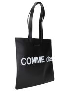Comme Des Garcons Wallet Huge-logo Tote Bag Comme des Garçons Wallet Comme Des Garcons Wallet Huge-logo Tote Bag - BLACK