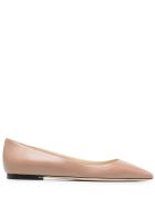 Romy Ballerina In Pink Leather Jimmy Choo Romy Ballerina In Pink Leather