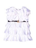 Balmain White Baby Girl Dress Balmain White Baby Girl Dress - Bianco