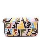 Fendi Cotton 'baguette Ff' Multicolor Shoulder Bag Fendi Cotton 'baguette Ff' Multicolor Shoulder Bag - Multicolor