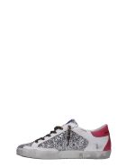 Golden Goose Superstar Sneakers In Silver Glitter Golden Goose Superstar Sneakers In Silver Glitter - silver