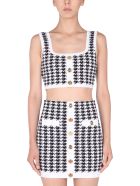 Knitted Top Balmain Knitted Top - Bianco/nero