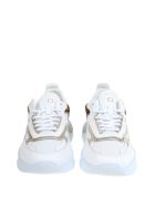 D.a.t.e. White Leather Sneakers D.A.T.E. White Leather Sneakers - White/Silver