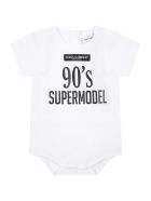Dolce & Gabbana White Body For Babykids With Balck Logo Dolce & Gabbana White Body For Babykids With Balck Logo - White