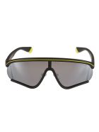 MSGM Polaroid Logo Sunglasses MSGM Polaroid Logo Sunglasses - Black/Yellow