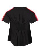 Fendi Black T-shirt For Girl With Colorful Stripes Fendi Black T-shirt For Girl With Colorful Stripes - Gme Black