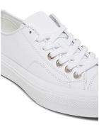 Givenchy White Grain Leather City Sneakers Givenchy White Grain Leather City Sneakers - White