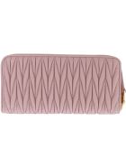 Miu Miu Continental Leather Wallet Miu Miu Continental Leather Wallet - Pink