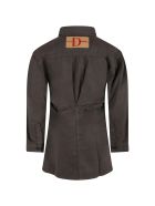 Douuod Gray Dress For Girl With Logo Patch Douuod Gray Dress For Girl With Logo Patch - Grey