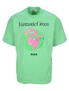MSGM "fantastic Green" T-shirt MSGM "fantastic Green" T-shirt - GREEN