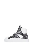 Gienchi Hypnos Sneakers In Black Leather And Fabric Gienchi Hypnos Sneakers In Black Leather And Fabric - black