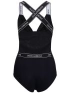 Dolce & Gabbana Black Swimsuit With Logo Dolce & Gabbana Black Swimsuit With Logo - Black