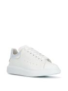Man White Oversize Sneakers With Iridescent Spoiler Alexander McQueen Man White Oversize Sneakers With Iridescent Spoiler - White/shock pink