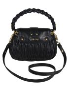 Miu Miu Matelassé Woven Shoulder Bag Miu Miu Matelassé Woven Shoulder Bag - Black