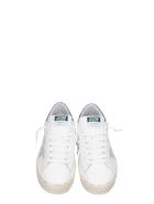 Golden Goose Hi Star Sneakers In White Leather Golden Goose Hi Star Sneakers In White Leather - White/silver