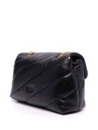Pinko Love Crossbody Bag In Black Leather Pinko Love Crossbody Bag In Black Leather - Black