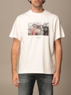 Throwback T-shirt Throwback Cotton T-shirt With Poker Print Throwback T-shirt Throwback Cotton T-shirt With Poker Print - White
